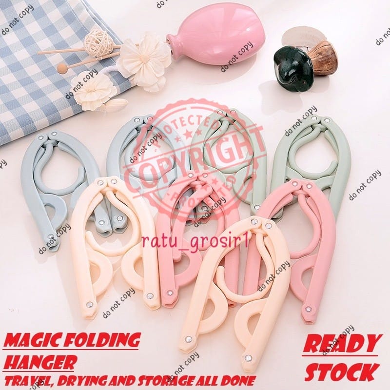 Gantungan Baju Hanger Lipat Portable Serbaguna Magic Hanger Traveling