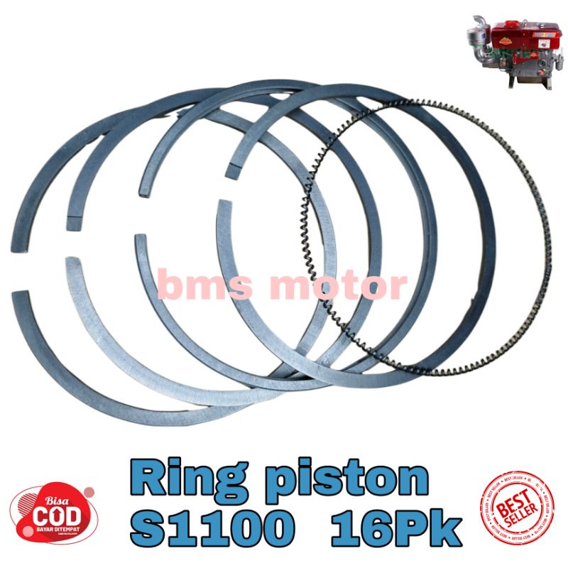 Ring piston Seher Mesin S1100 Diesel Dongfeng 16Pk