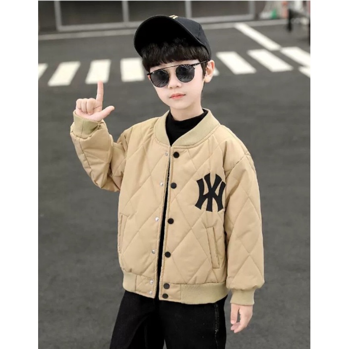 Jaket Anak Laki laki baseball NY New York Jacket varsity baseball branded bahan adem