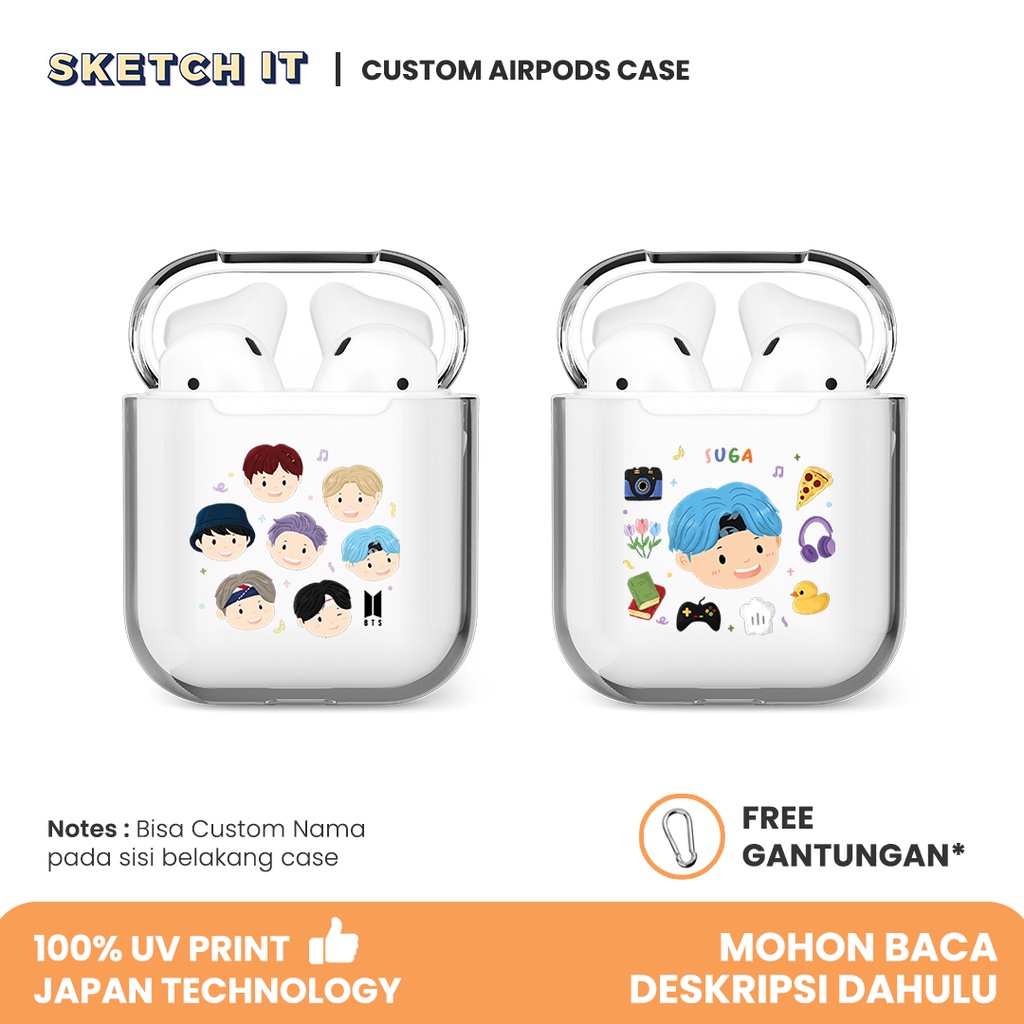 Custom Airpods Case Gen 1 2 3 Airpods Pro Airpods Pro 2 BTS Edition