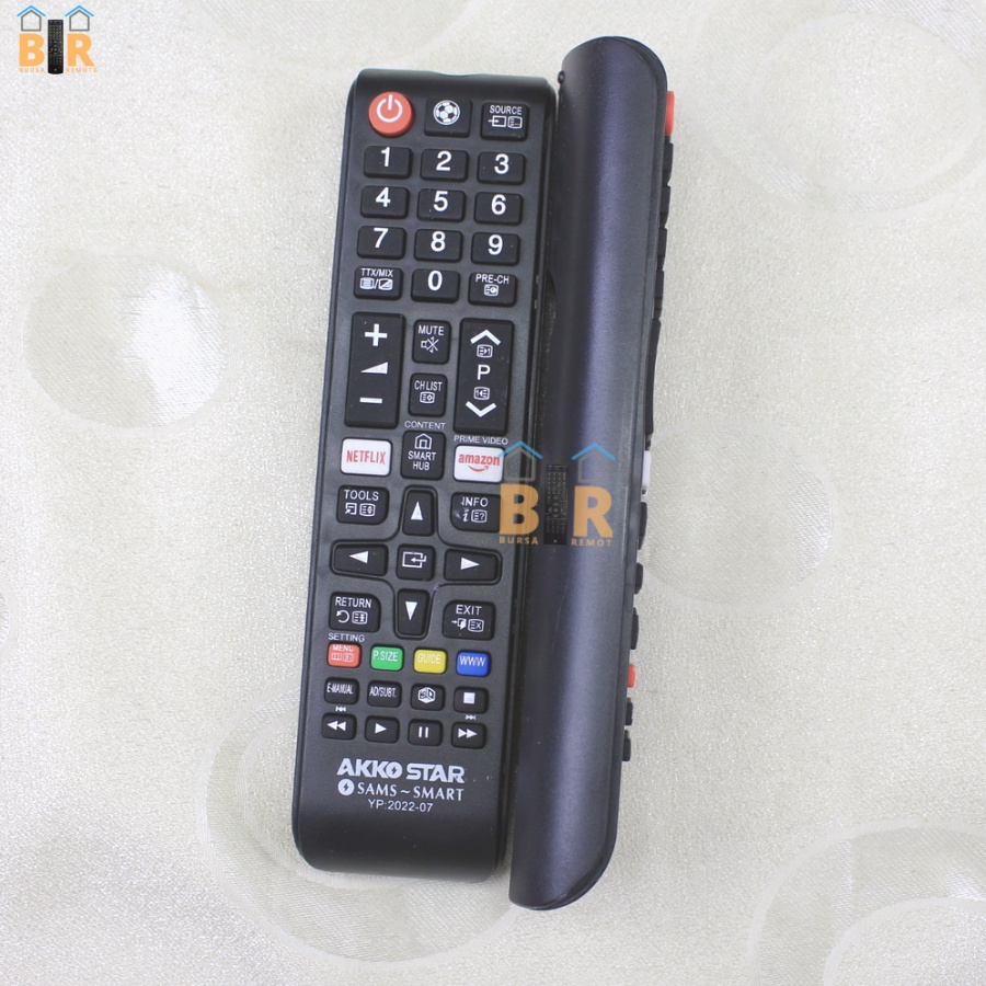 Remot Remote Smart TV SAMSUNG LCD LED AKKO STAR SMART netflix youtube Sams-07 no setting