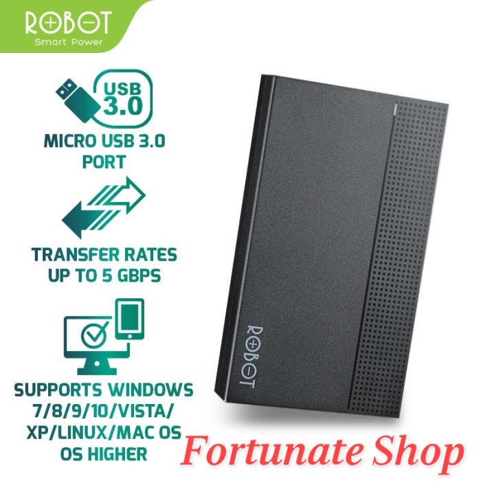 Dck Casing Hardisk External Hdd External Case 2.5" Usb 3.0 - Robot Rshd10