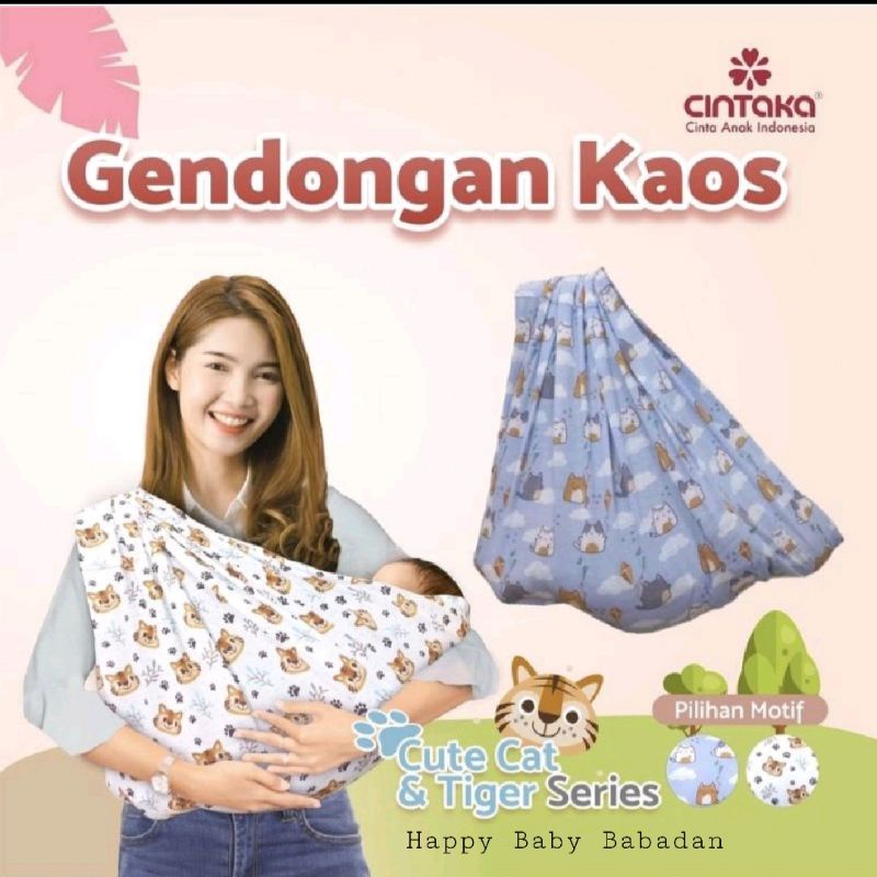 Gendongan Cintaka Geos Cute Cat & Tiger Series