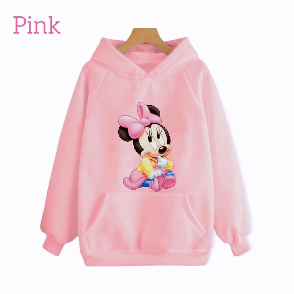 Hzl_outfit Sweater Hoodie Anak Perempuan Minie Baby