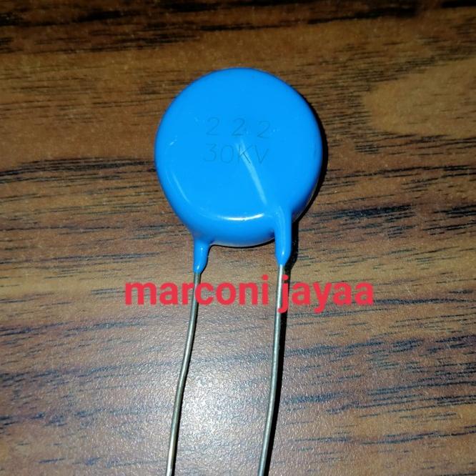Kapasitor Keramik 222=2,2Nf 30Kv D27