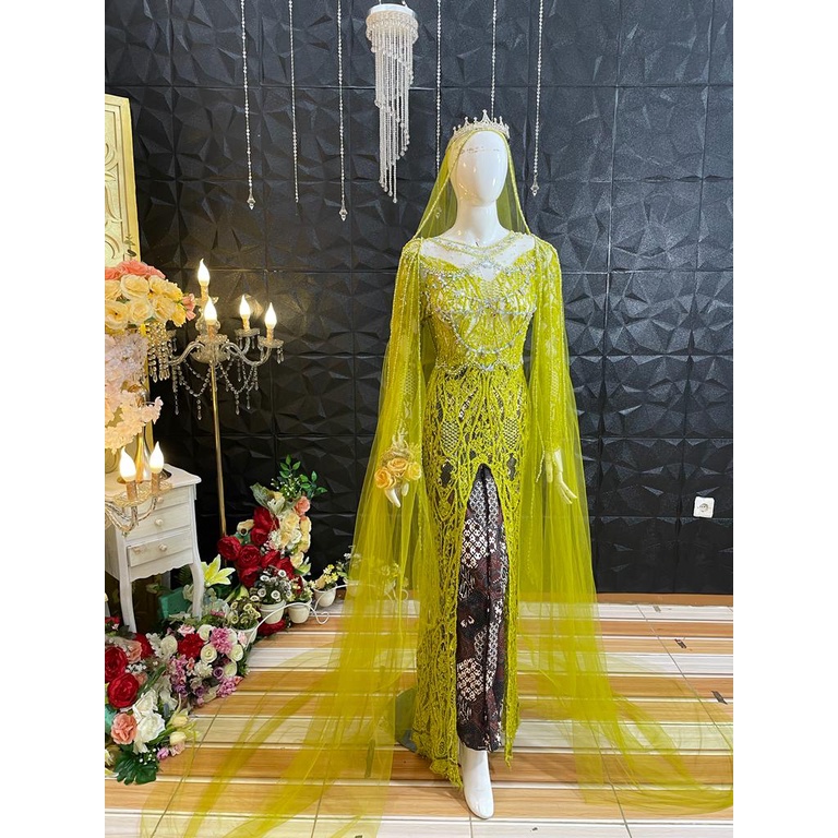 KEBAYA PENGANTIN HIJAU LEMON