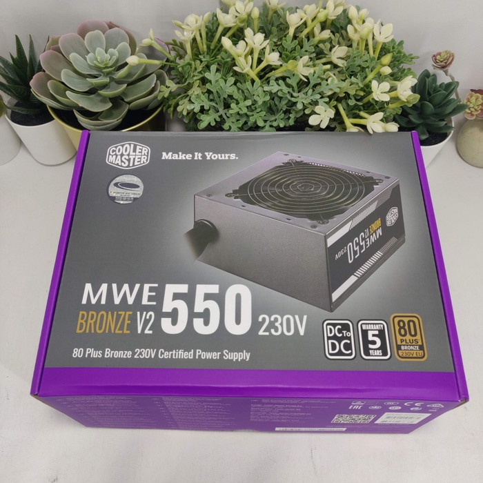 Internal Coolermaster Mwe 550 Watt 80 Plus Bronze V2 Mwe550 Psu Bukan Mwe450