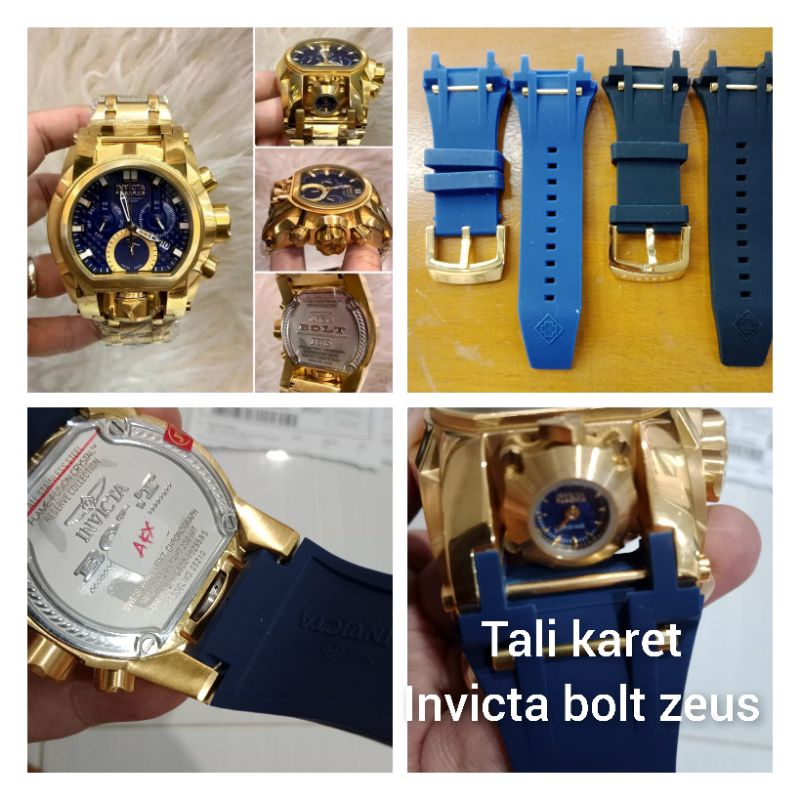 Tali jam tangan karet buat Invicta bolt zeus
