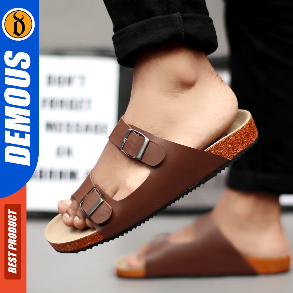 DEMOUS Donovan - Sandal Slide Pria Sendal Slop Casual