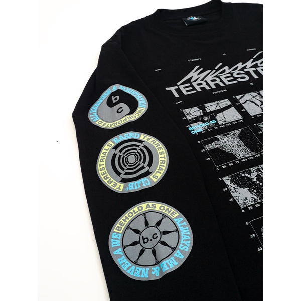 Based Club Terrestrials Black Long Sleeve