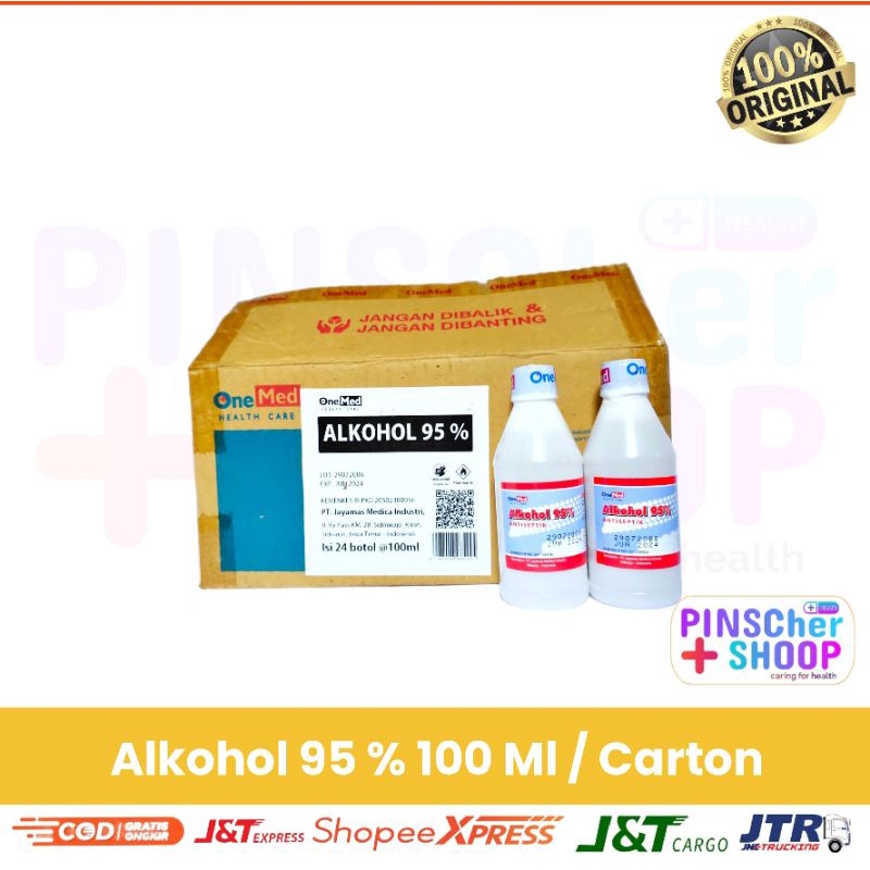 Alkohol Antiseptik 95 % Onemed 100 Ml Per Karton (24 btl)