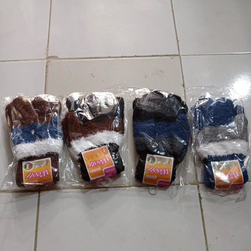 SARUNG TANGAN WOLL BULU WANITA IMPORT SARUG TANGAN MOTOR WANITA WOLL TEBAL HALUS