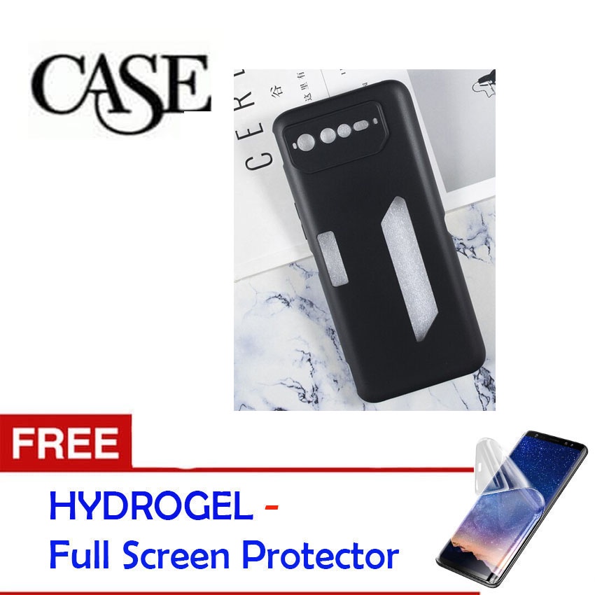 Black Soft Case for Asus ROG Phone 6 Batman Edition 2022 - 6.78 inch - Gratis Hydrogel