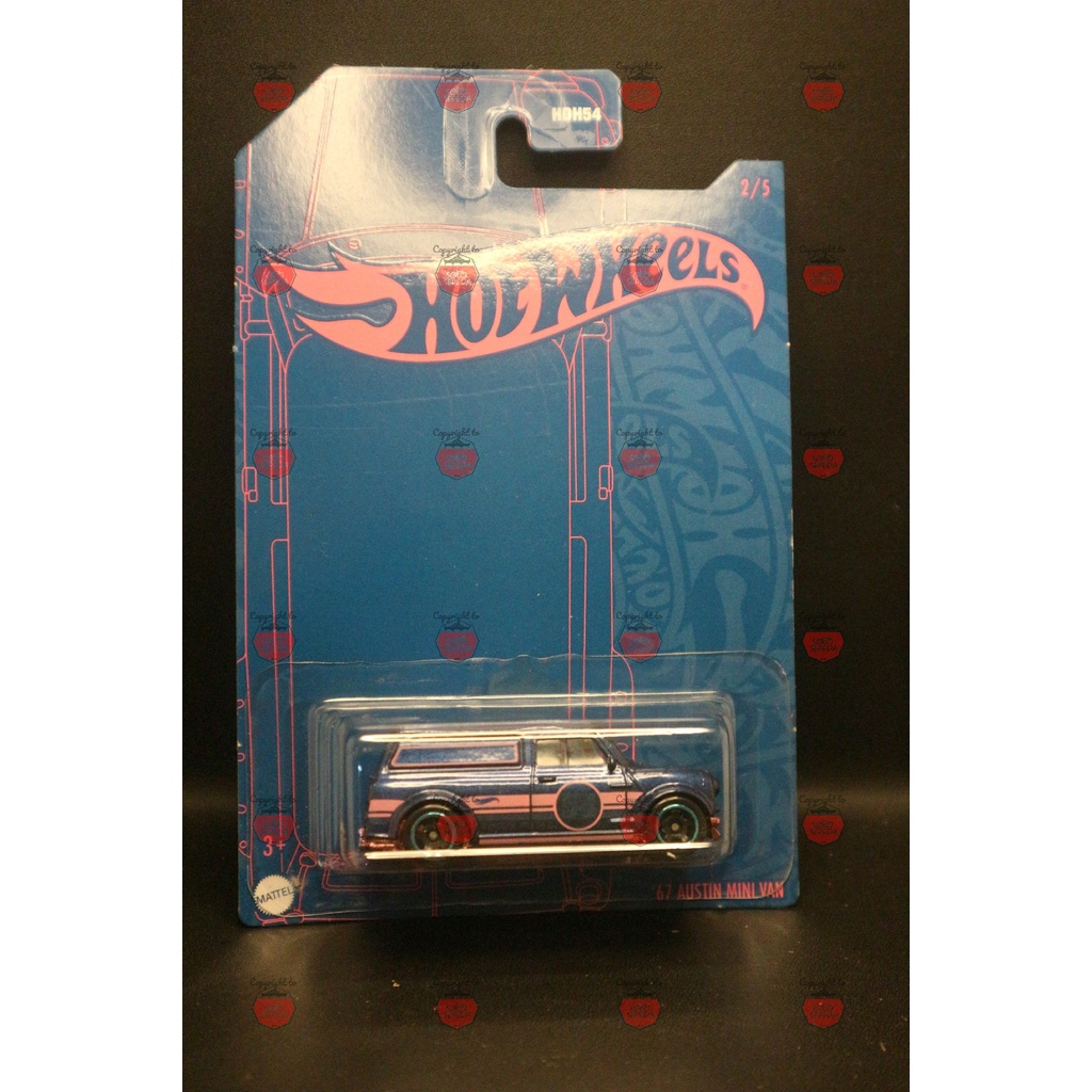 Austin Mini Van Hot Wheels 54th Anniversary Blue/Pink Series