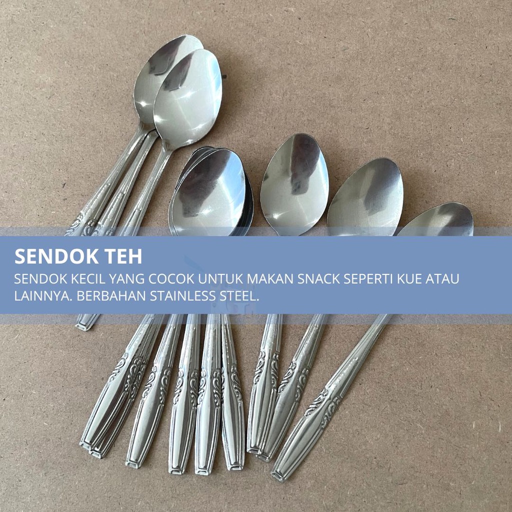 Sendok Teh / Sendok Kue / Sendok Kecil Stainless Steel Kualitas Standard