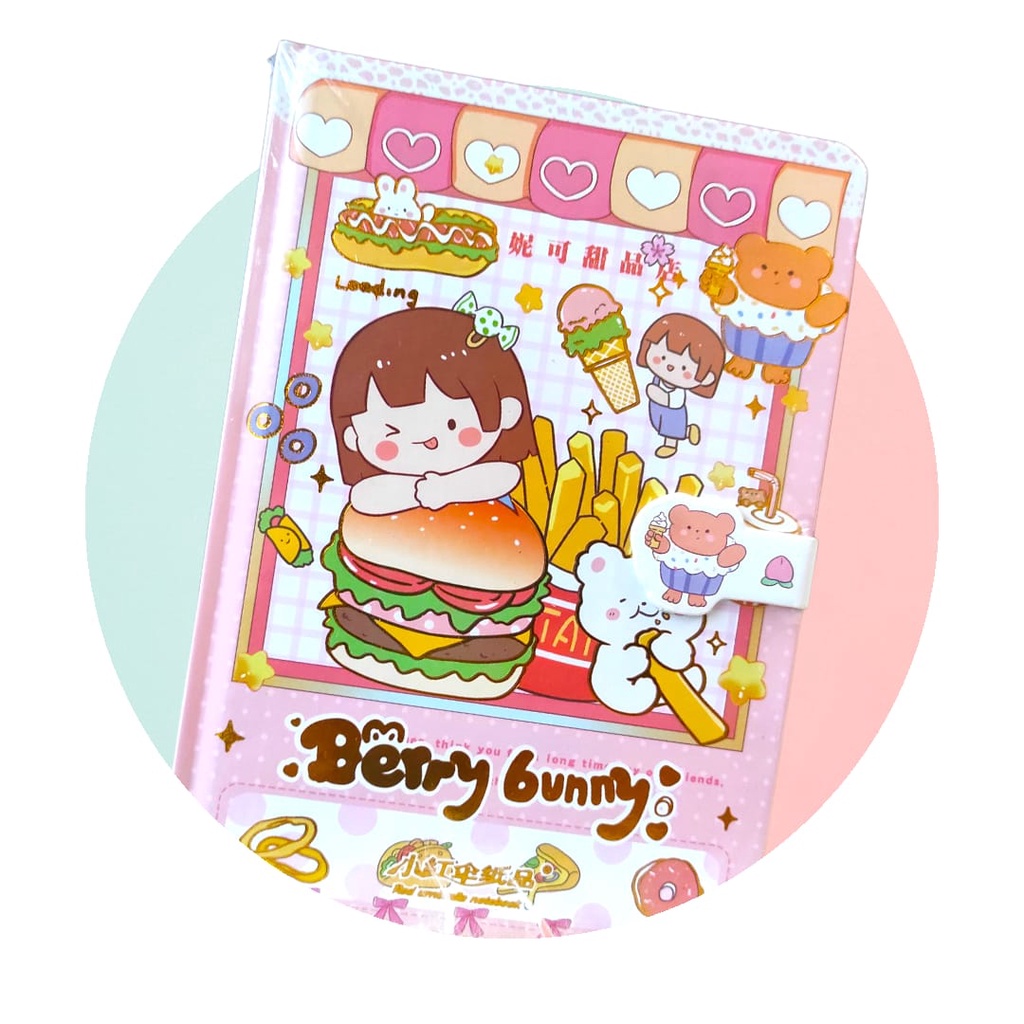 DIARY MAGNET HARDCOVER HANDBOOK NOTEBOOK BINDER NOTEBOOK LUCU CARTOON DIARY MINIBOOK MEMO KECIL BUKU MEMO LUCU MEMO JOURNALING BOOK SCRAPBOOK MOTIF KARTUN ALA KOREA BUKU CATATAN ANIME KARTUN @banyak