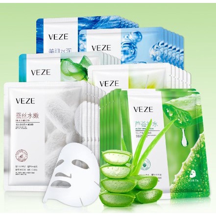 VEZE Hydrating Moisturizing Mask Masker Wajah Natural Sheet Mask