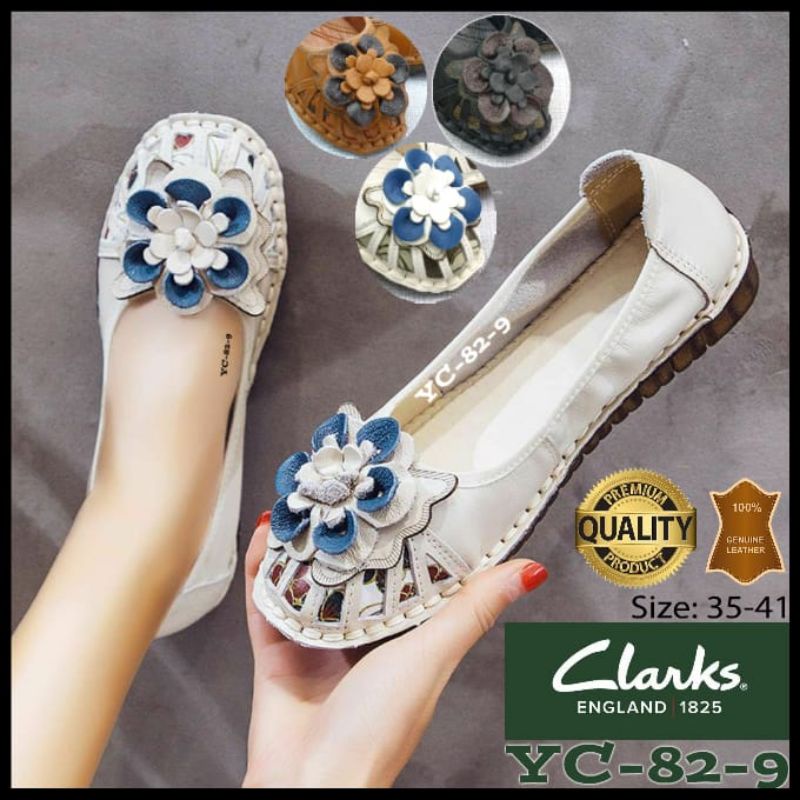 Clarks Flat flower 82-9 / Sepatu wanita clarks flower