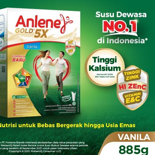 

Pasti Update Anlene Gold 5X Susu Bubuk Vanilla 885g - Nutrisi Tulang, Sendi, dan Otot RO3.