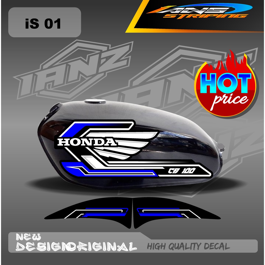 STRIPING CB 100 STANDART / STIKER CB 100 CUSTOM HOLOGRAM DAN NON HOLOGRAM IS01