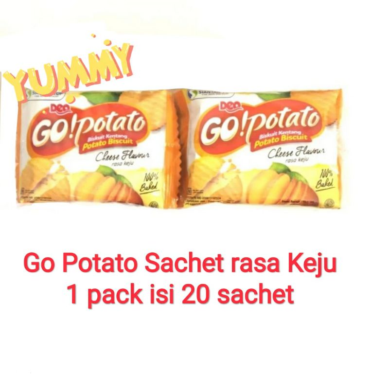 Kaloonaentier Go Potato Isi 20 Sachet Biskuit Kentang