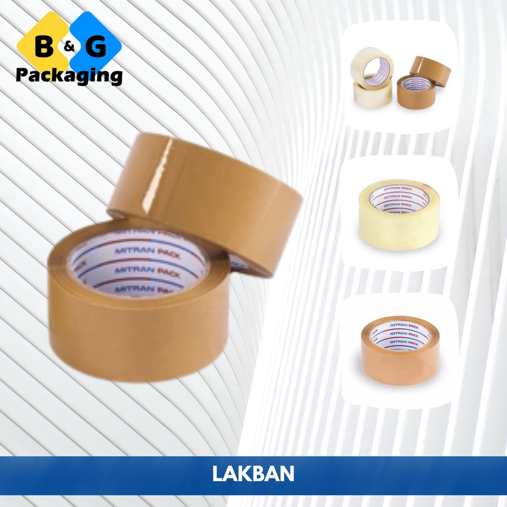 

LAKBAN BENING DAN COKLAT UKURAN 2 INCHI 90 YARD ORIGINAL