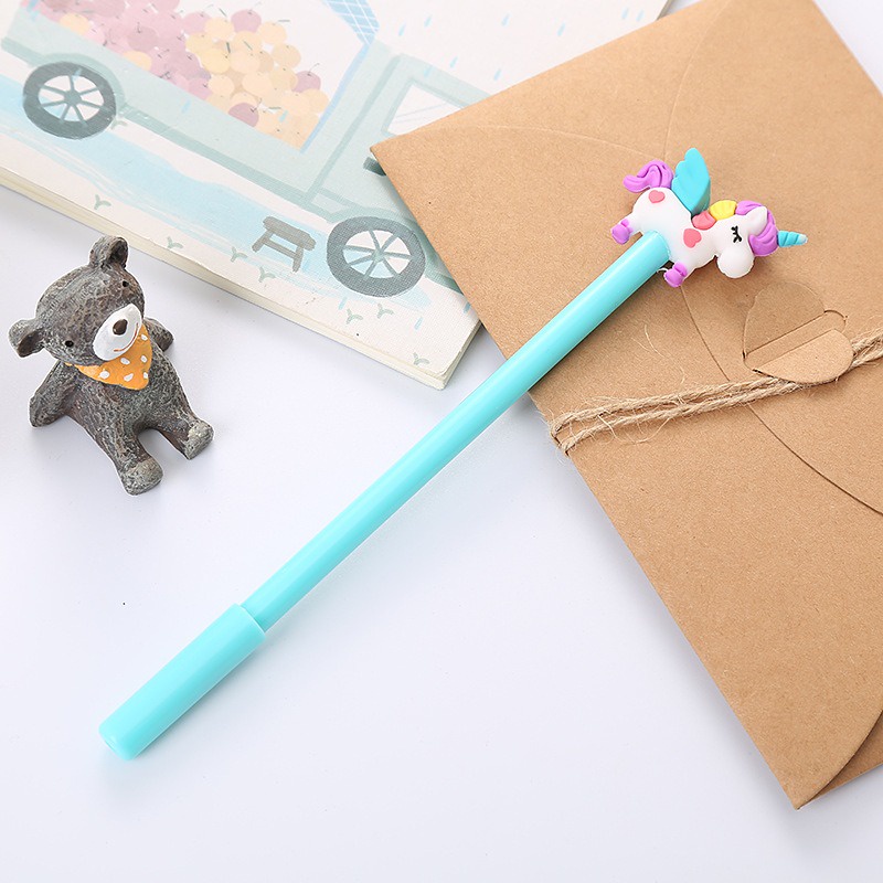 4pcs Pena Pen Pulpen Gel Set Tinta Cair Unicorn GM-ST0186