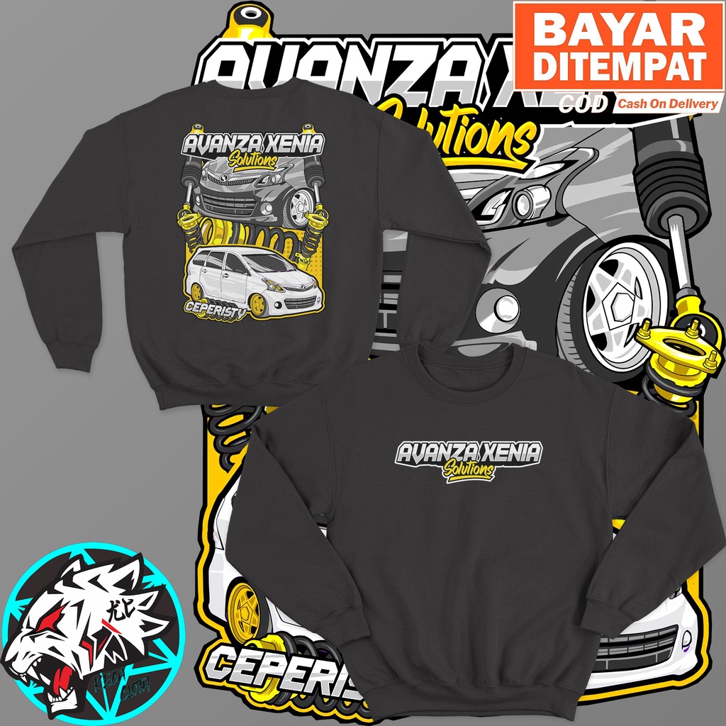 JAKET SWEATER AVANZA XENIA SOLUTION BIG SIZE JUMBO SWEATER MOBIL PRIA WANITA