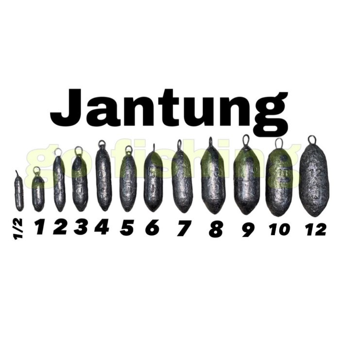 Pancing Timah Jantung 1 Kg Timah Bandul Timah Timbel Pemberat Tin Pancing
