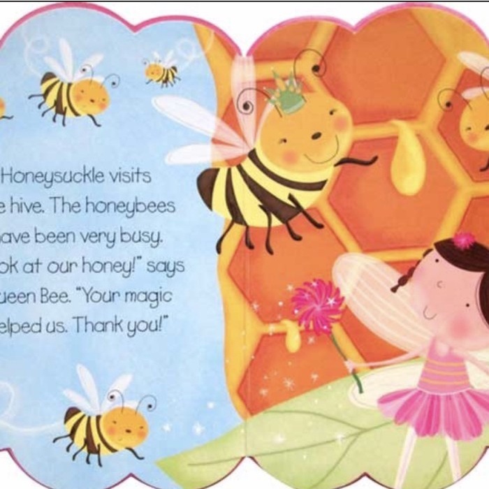 Buku Import boardbook buku sensori Blossom Fairies: Honeysuckle board book sensory book