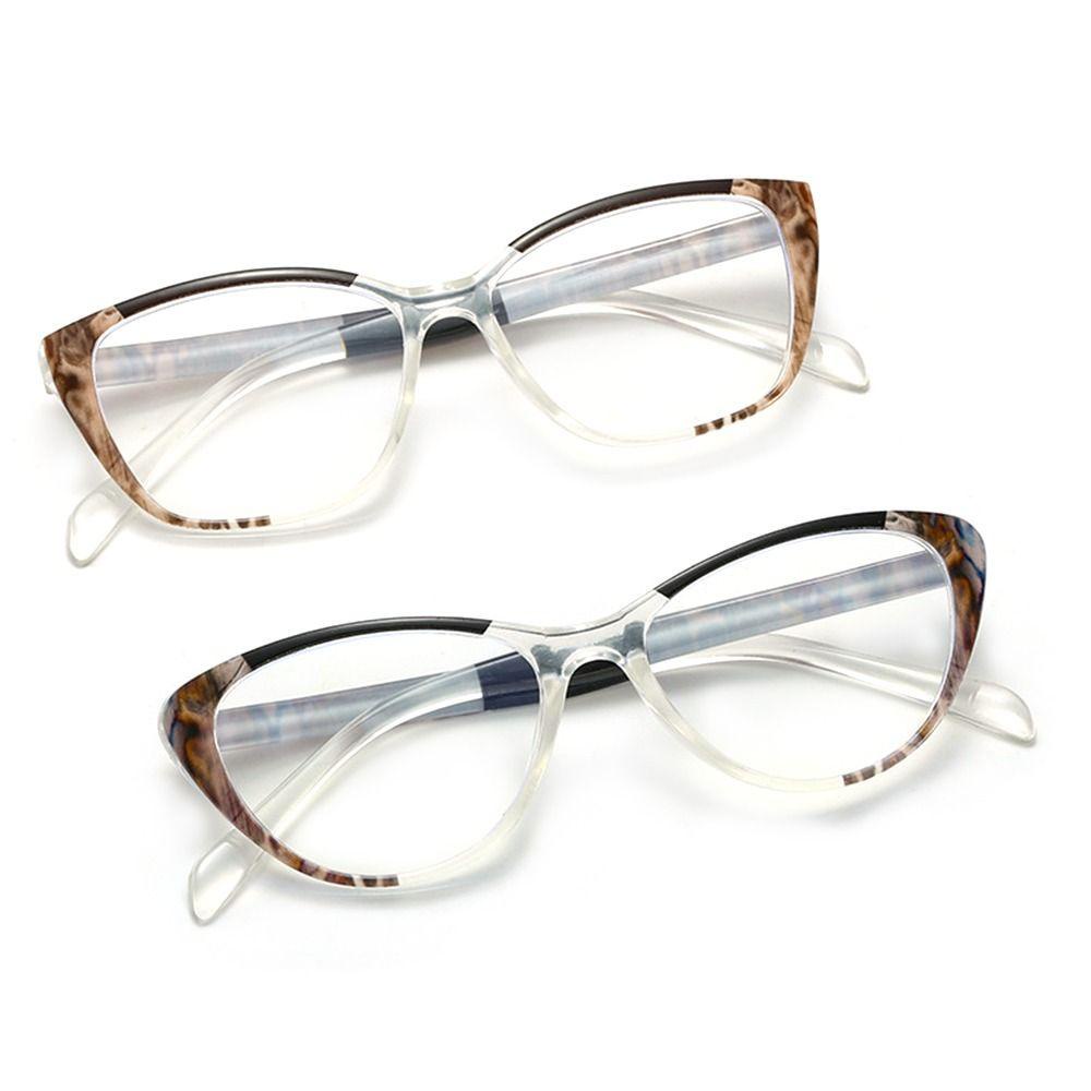 R-flower Kacamata Baca Nyaman Portable Elegan Vintage Ultra Light Frame