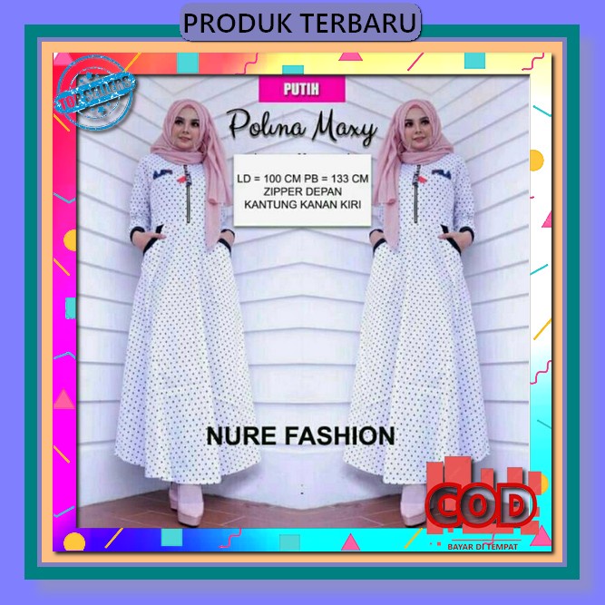 Baju Wanita Model Gamis Diandra Maxy Terbaru 2023/Matt Ceruty Babydoll Mix /Gamis Muslimah Terbaru 2