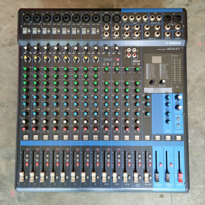 mixer yamaha bekas mg16xu original