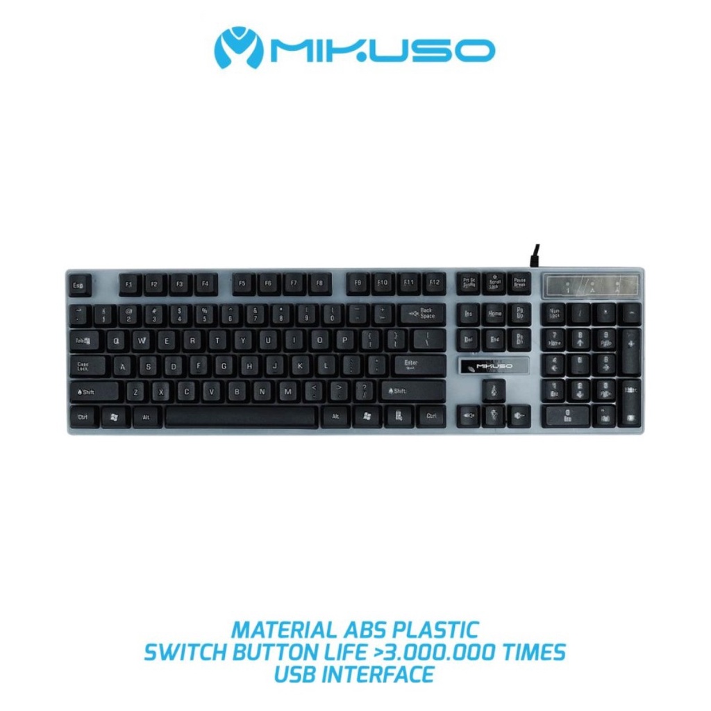 KEYBOARD MOUSE MIKUSO KB-C021 LED