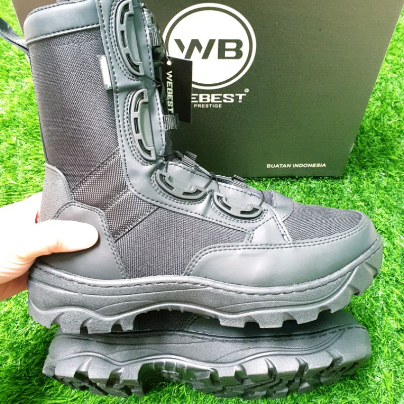 SEPATU PDL WEBA WEBEST KANVAS JATAH TNI TALI PUTAR