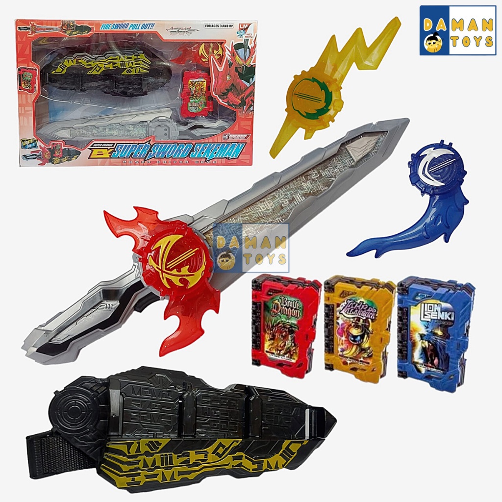 Senjata Kamen Rider Saber Sword dx Belt Seiken Sawdriver Big Mizuseiken Lion Senki Raimeiken Mainan