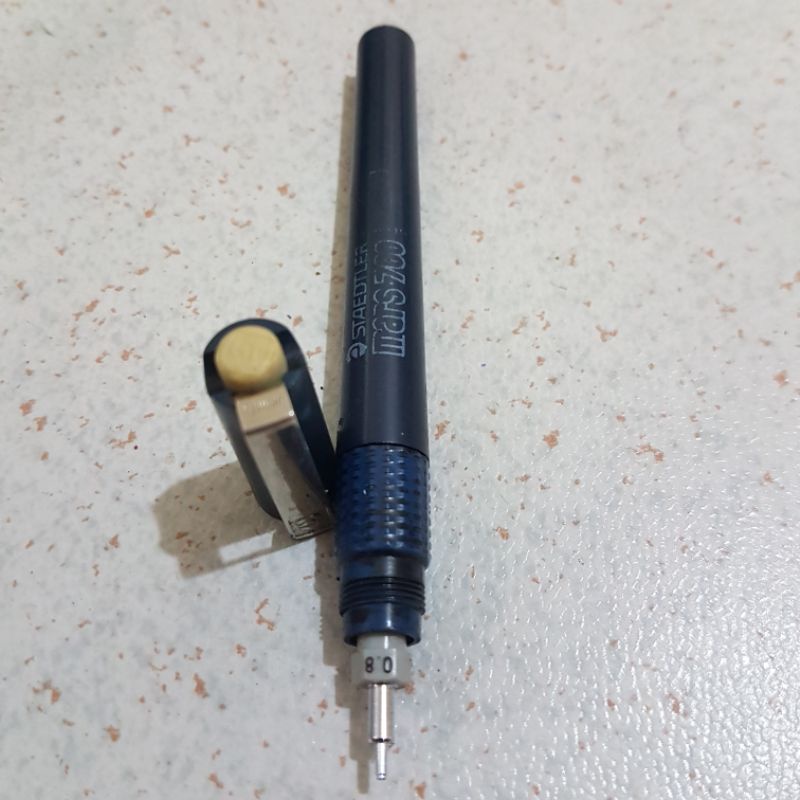 

Rapido technical pen pulpen gambar Staedtler Mars700 Jerman 0.8