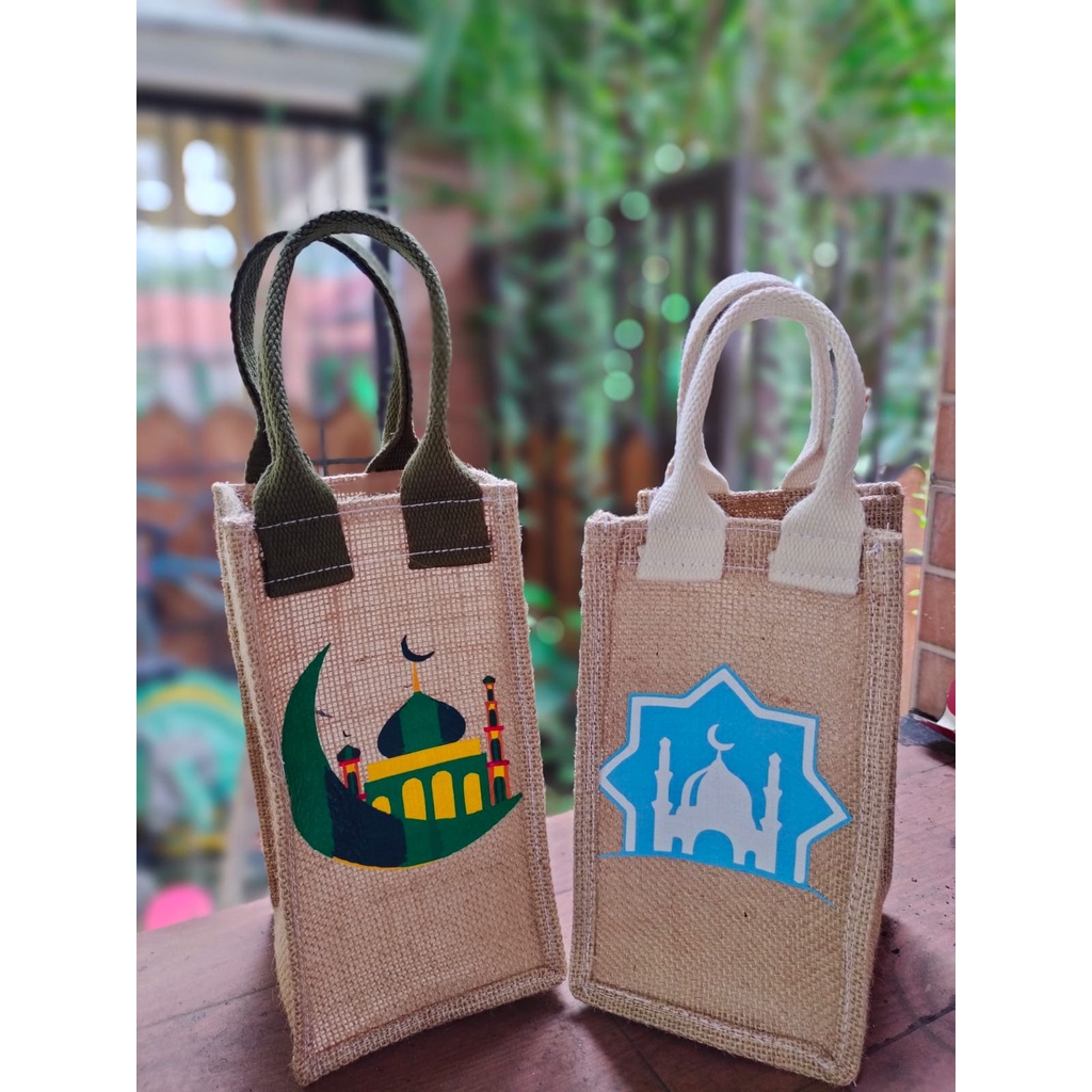 TAS GONI LAMINASI LEBARAN PLT 10X10X20 TUMBLER TAS BISA CUSTOM