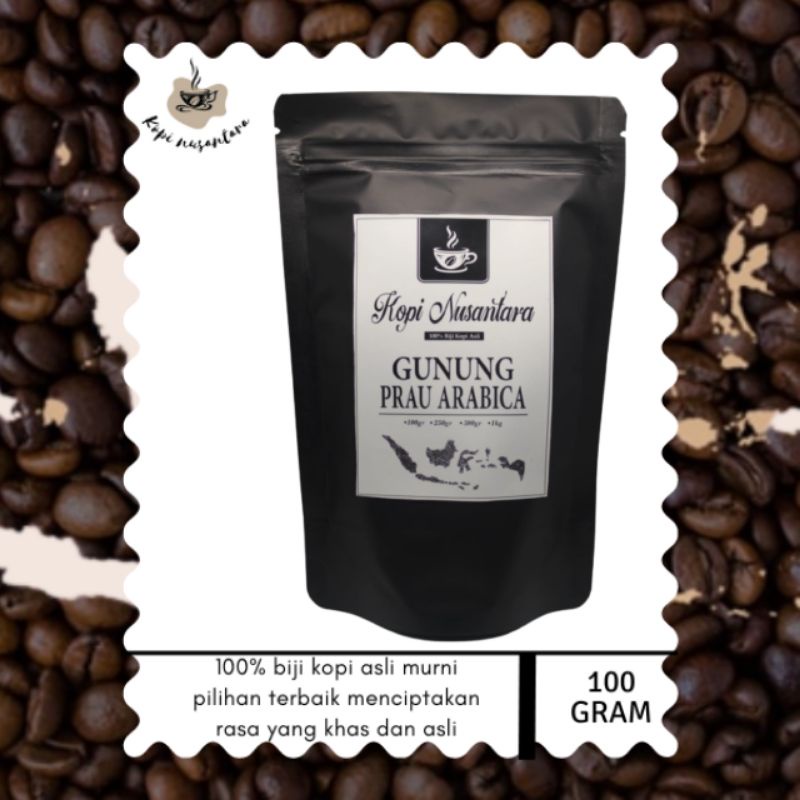 

kopi gunung Prau arabika 100% bubuk biji kopi murni asli 100gram