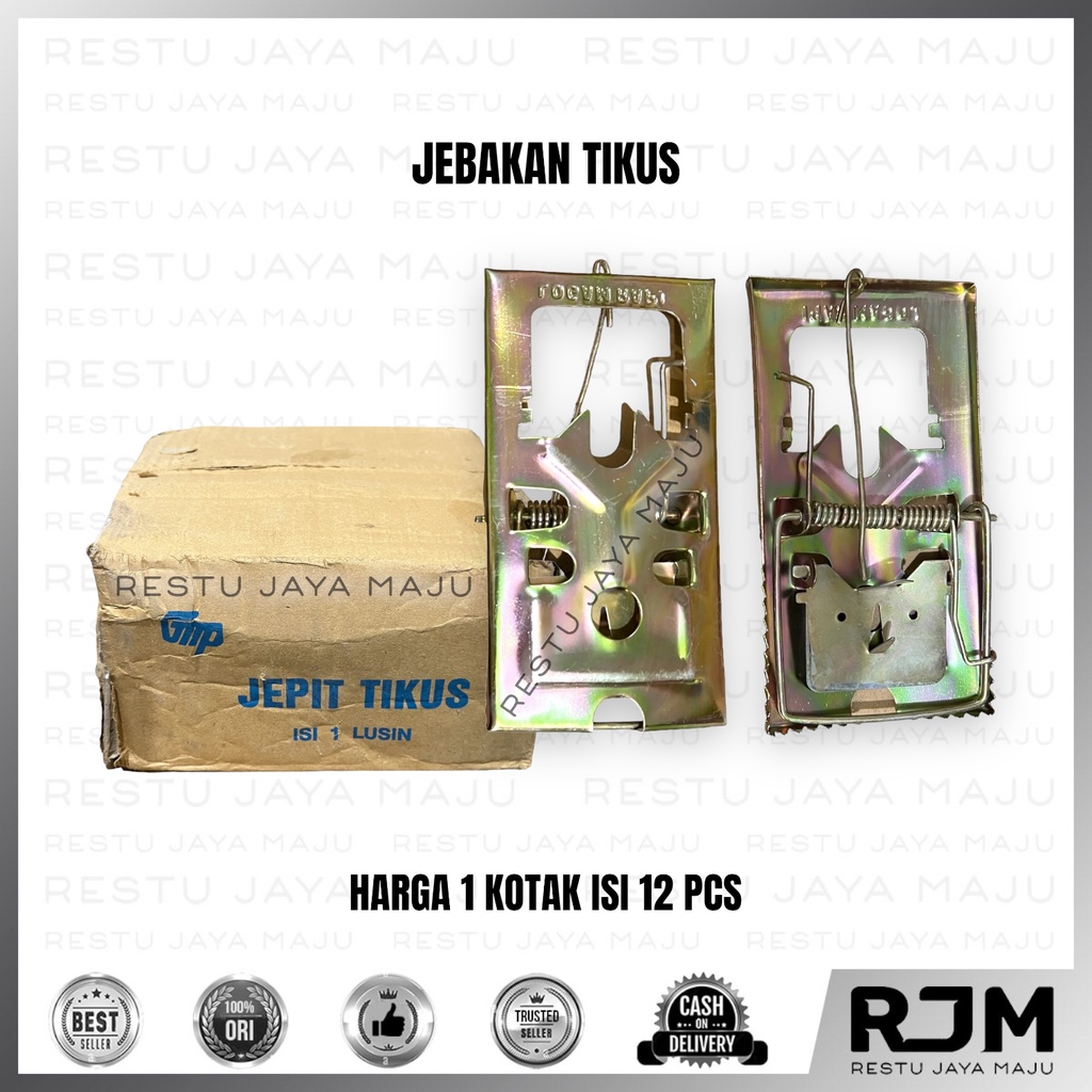 GMP Jebakan Tikus [12pcs] Perangkap Rat Mouse Trap Jebak Jepretan