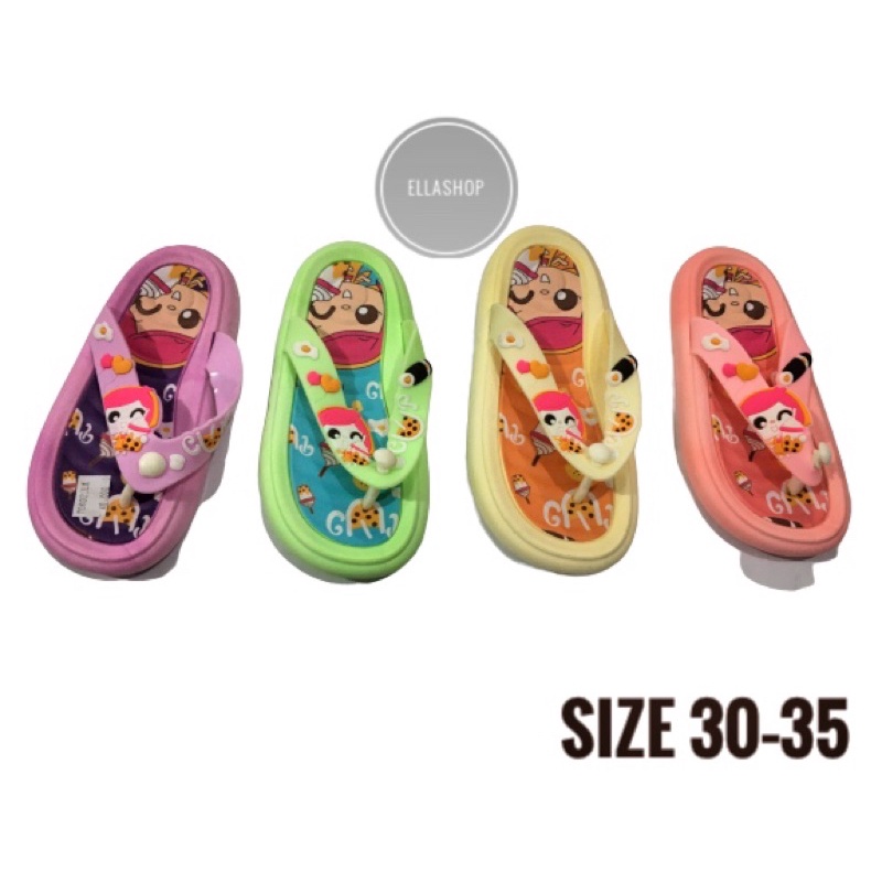 sandal anak jepit Alina boba