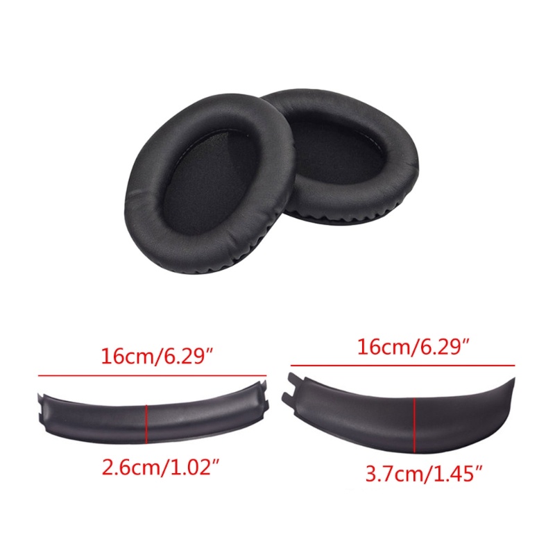 Cre 1pasang Ear Pad Cushion Sponge Cover Lembut Bantalan Telinga Bando Balok Untuk Hyper X Cloud Flight Stinger Earphone Pengganti