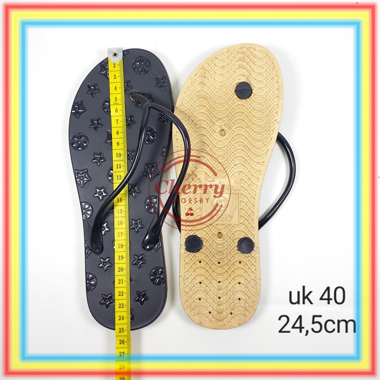 8350-85 Sandal Jepit Verotino Tali Kecil Motif Bunga-Bunga