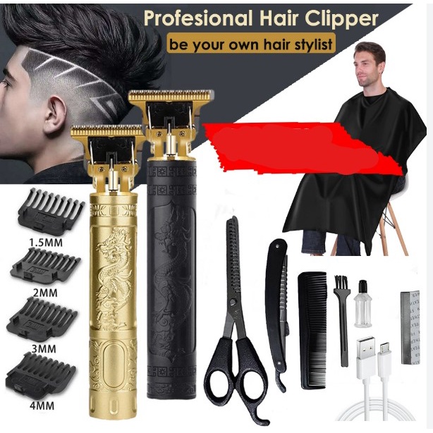 Mesin Cukur Rambut / Alat Cukur Kumis / Alat Cukur jenggot naga dragon / Mesin Cukur Rambut Elektrik / Professional Hair Clipper For Man-2