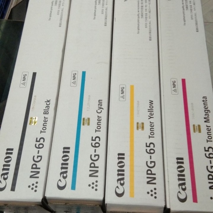 TONER CANON NPG-65 PAKET PERSET (B/C/M/Y) ORIGINAL