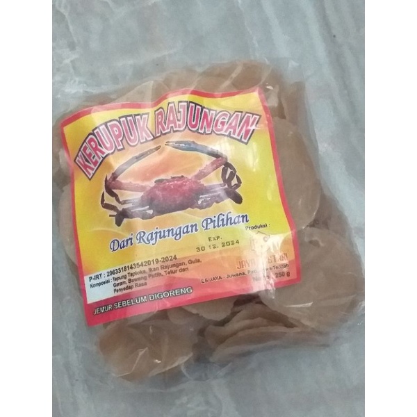 

KERUPUK RAJUNGAN MENTAH KHASJUWANA PATI