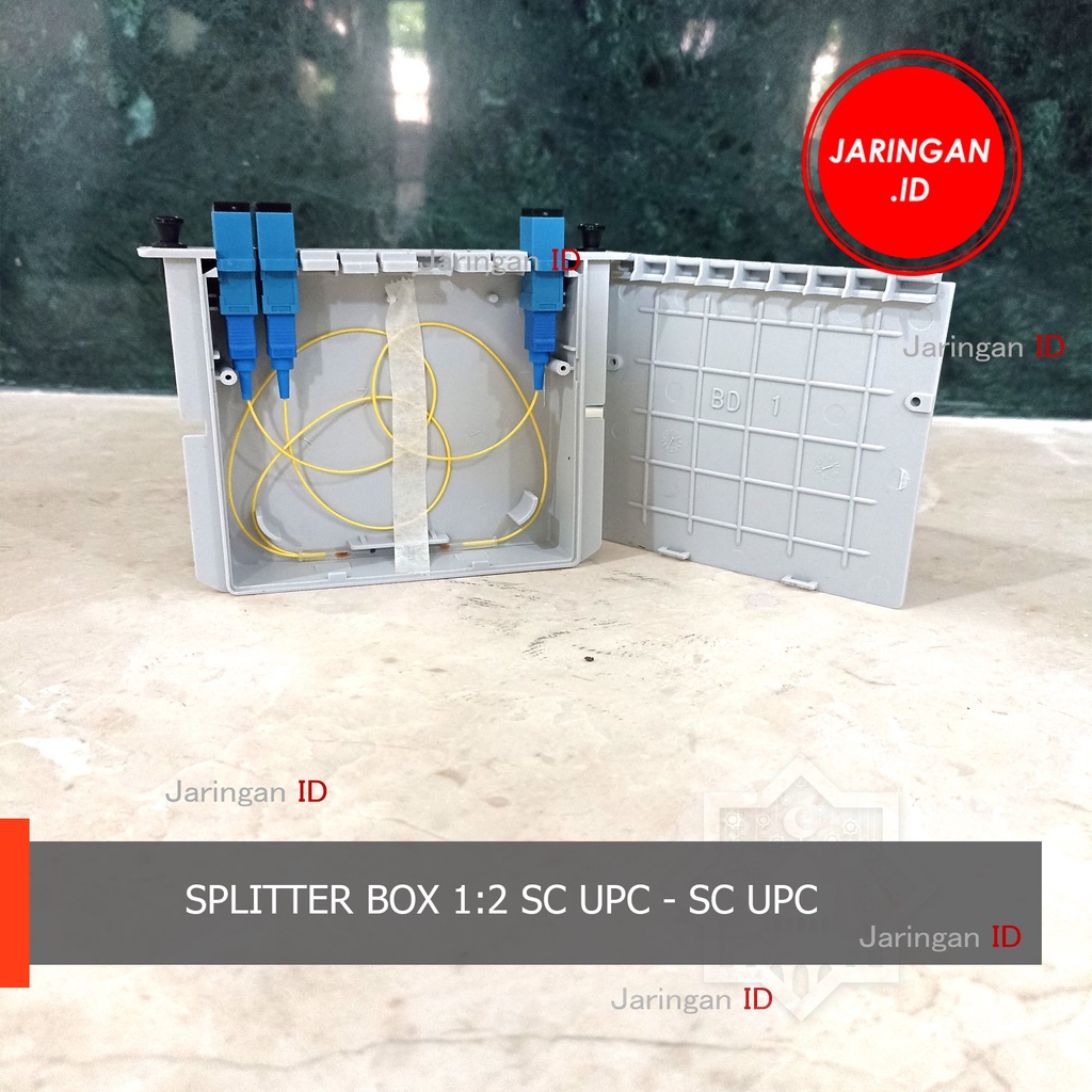 Passive Splitter PLC BOX FO 1 2 Fiber Optik FTTH SC UPC