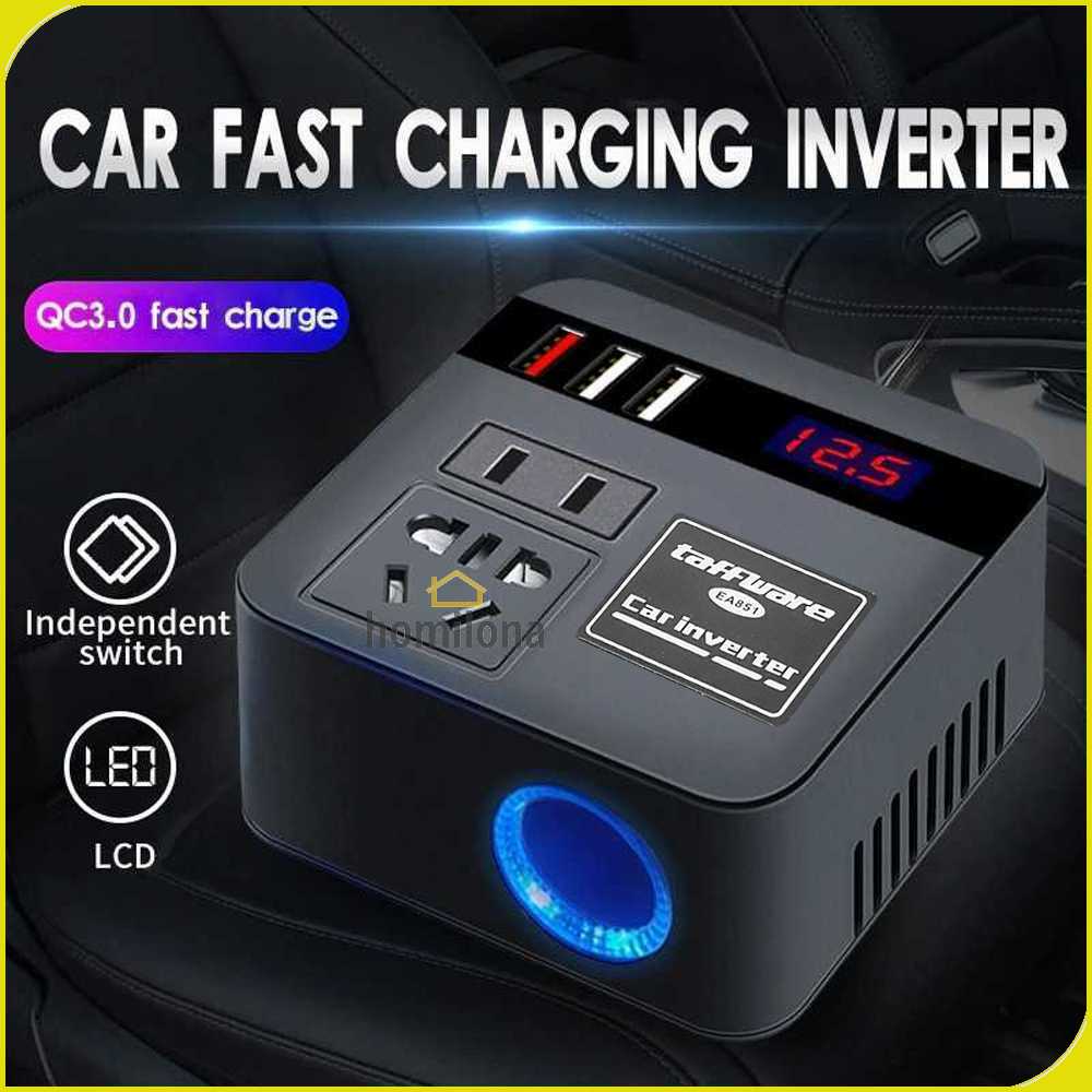 Taffware Car Power Konverter Fast Charging Inverter 100W - EA851