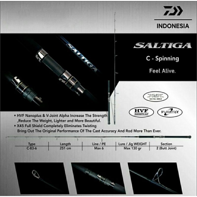 STIK / JORAN DAIWA SALTIGA POPPING C-83-6 - ORIGINAL