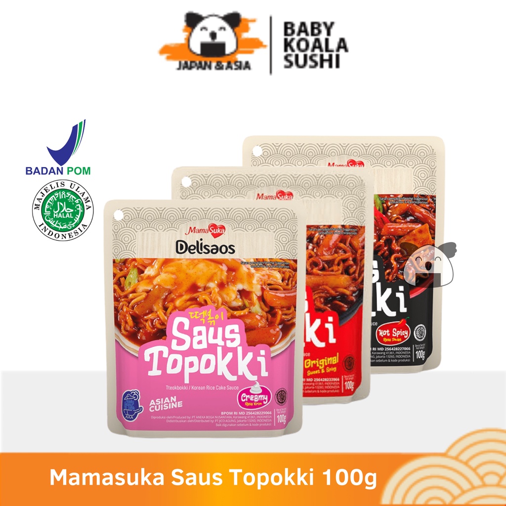 MAMASUKA Saus Topokki Instan 100 g Halal | Creamy Spicy Original